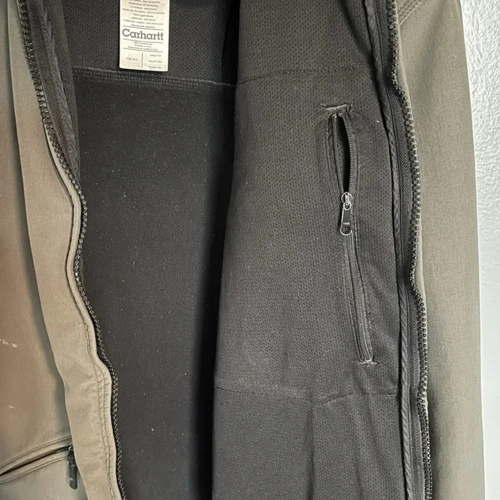 SIZE Large Tall‎ Carhartt J192 Soft-Shell Detroit Utility Jacket Olive